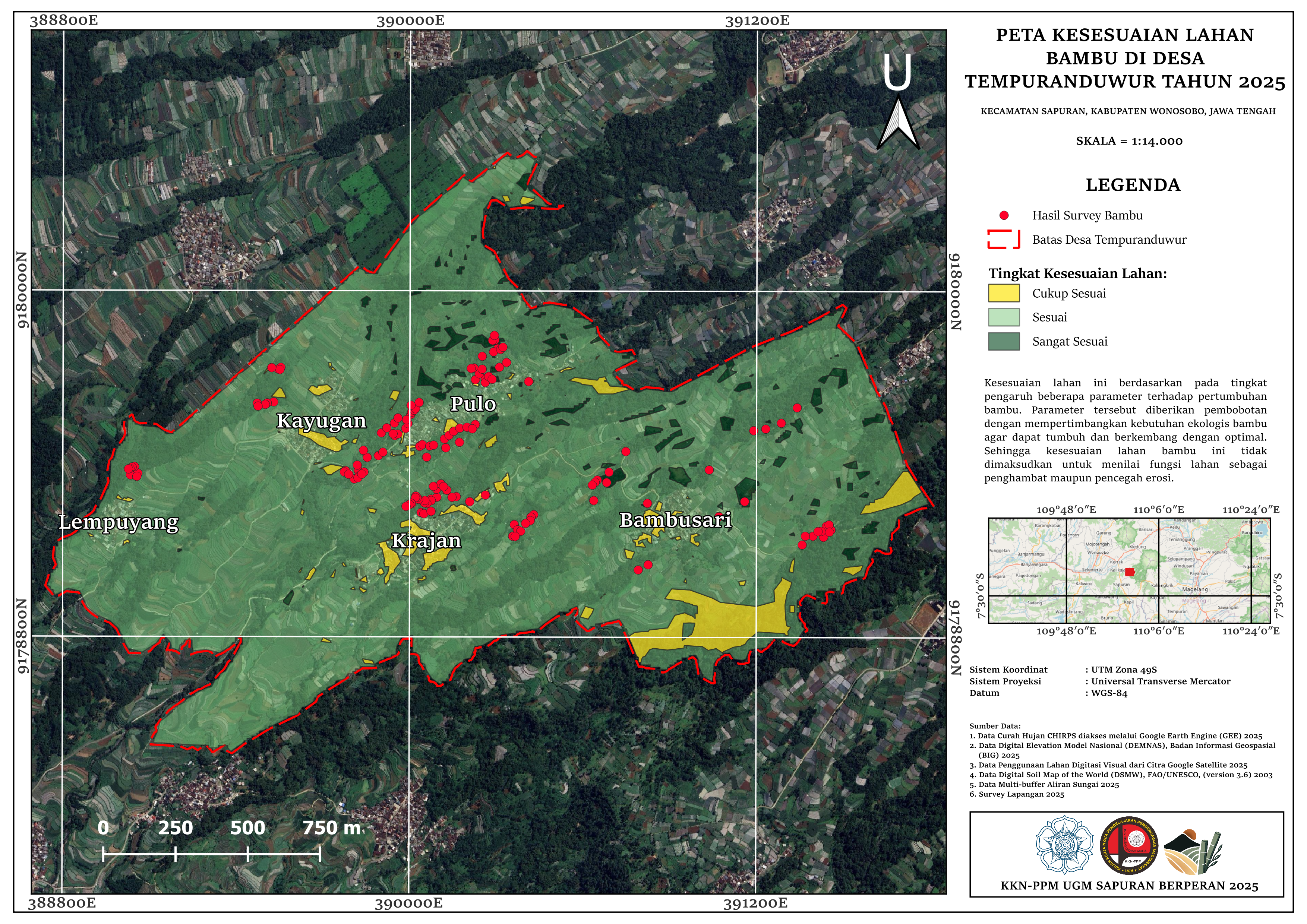 Peta Kesesuaian Lahan Bambu